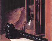 Still Life with Hourglass, Pencase, and Print - 格里特·道